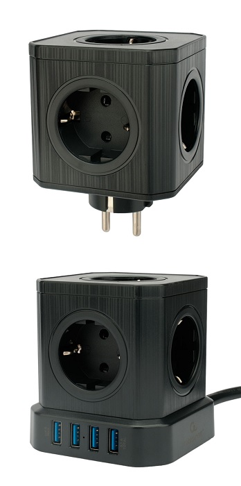 фото Сетевой фильтр  Cablexpert TWR-9-U4-W-2