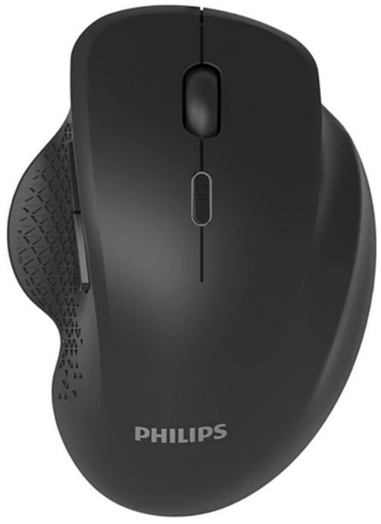 

Мышь Wireless Philips SPK7624 2,4 GHz, Bluetooth 3.0/5.0, 6 кноп., 800-1600dpi, Чёрный, SPK7624