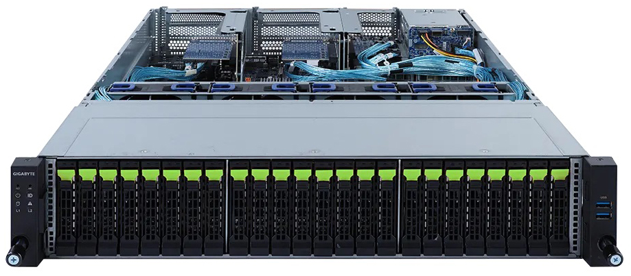 

Серверная платформа 2U GIGABYTE R282-NO0 (2*LGA4189, C621A, 32*DDR4 (3200), 24*2.5" Gen4 NVMe HS, 2*2.5" SATA/SAS HS, 2*PCIE, 2*Glan, Mlan, 4*USB 3.0,, R282-NO0