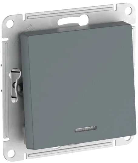

Выключатель одноклавишный с подсветкой Systeme Electric ATN000713S ATLASDESIGN сх.1а, 10АХ, мех., быстрозажим. клем., ГРИФЕЛЬ, ATN000713S