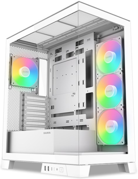 Изображение товара Корпус SAMA V50 Mid Tower со стеклянными панелями и отличной вентиляцией