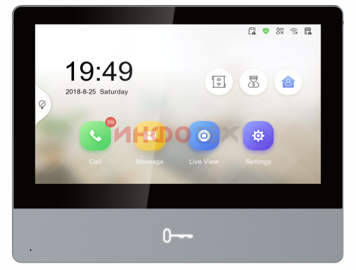 Изображение товара Видеодомофон iFlow F-VI-3545ISWE1 с сенсорным экраном для безопасного контроля доступа