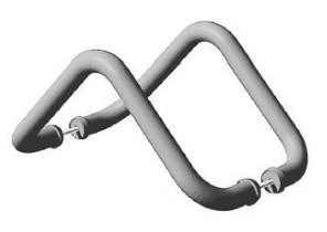 Изображение товара Ручка‑скоба DoorHan DeltaRAL6005 для ворот и калиток алюминиевая