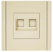фото Розетка компьютерная IEK FP-K20-2-K10