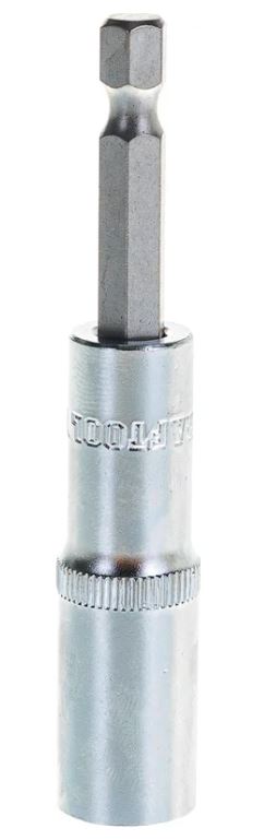 

Бита Kraftool Expert 26396-10 Kraftool с торцовой головкой, удлиненная, Cr-V, хвостовик E 1/4", 10мм., Expert