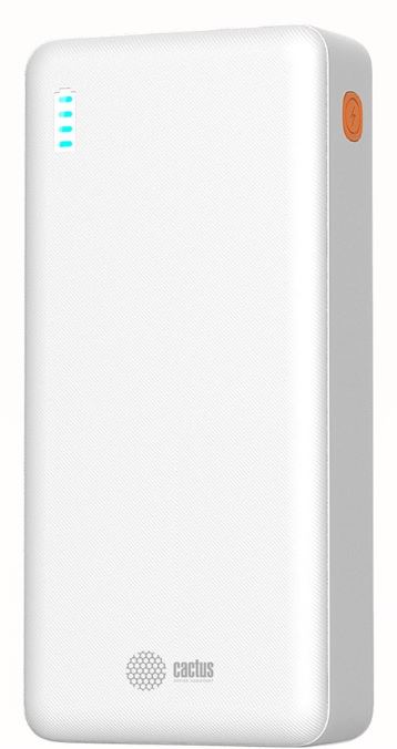 

Аккумулятор внешний Cactus CS-PBFSEA-20000 20000mAh 22.5W 4.5A USB-A/2xUSB-C белый, CS-PBFSEA-20000