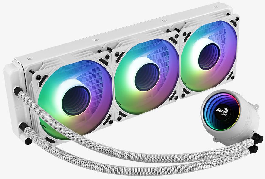 

Система охлаждения жидкостная AeroCool Mirage L360 WH 4710562759167 LGA2066/2011/1200/115x/775/AM4/AM3+/AM3/AM2+/AM2/FM2/FM1 (Al+Cu, 3*120mm, 600-1800, Mirage L360 WH