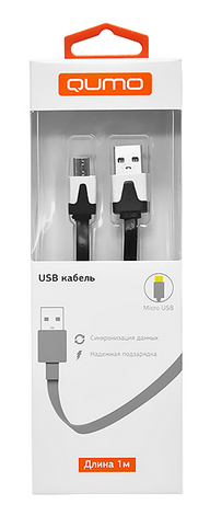 Кабель интерфейсный Qumo AM-Micro B