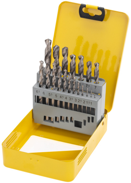 Изображение товара Набор сверл KRANZ KR-91-0630 19 шт по металлу 1-10 мм