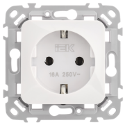 фото Розетка с заземлением  IEK FI-R11-16-1-K01