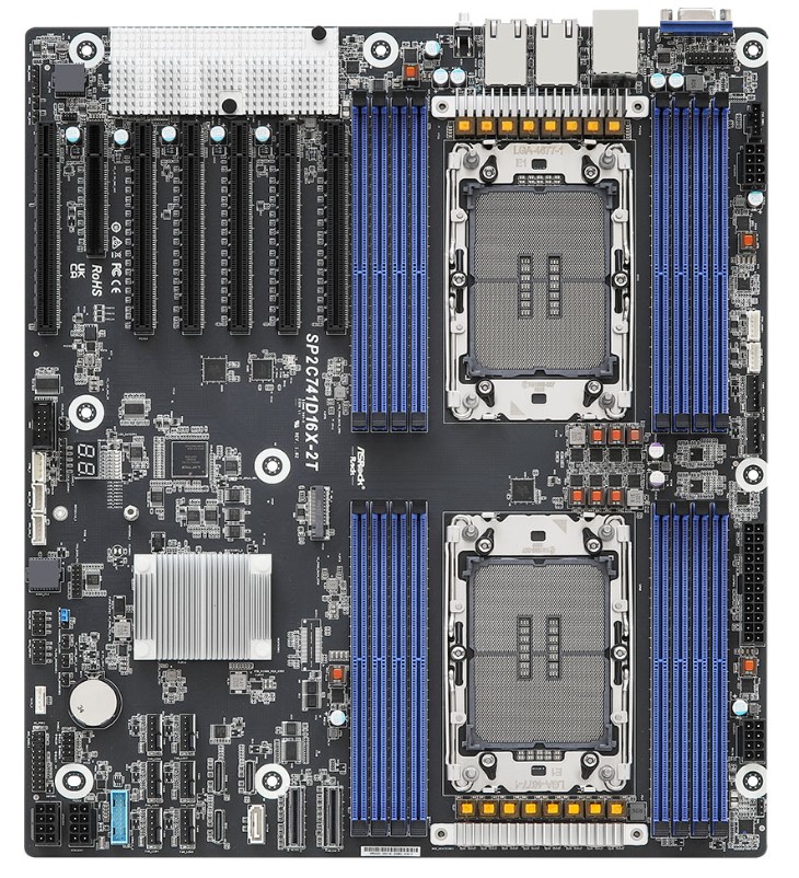 

Материнская плата ASRock SP2C741D16X-2T 90-SXGB50-AOUAYF (2*LGA4677, 16*DDR5, 2*PCIe, M.2, 2*MCIO, 2*USB 3.2, VGA), SP2C741D16X-2T