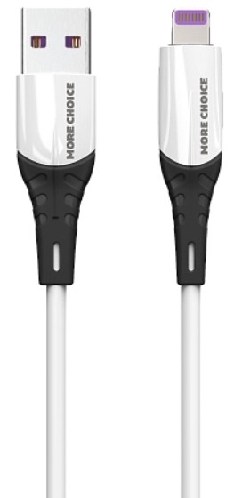 

Кабель More Choice K35i USB 2.4A для Lightning 8-pin силикон 1м, K35i