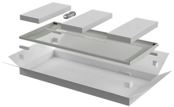 Изображение товара Перфорированная дверь ITK LE35-42U6X-DP для шкафов серии LINEA E 600 мм, 42U