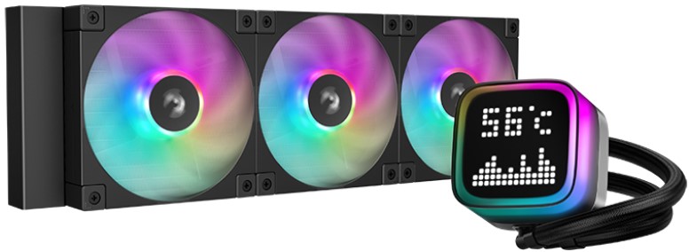 

Система охлаждения жидкостная Deepcool LP360 LGA1851/1700/1200115x/AM4/AM5 (3*120mm, 600-2400rpm, 72.04CFM, 38.71dBa), LP360