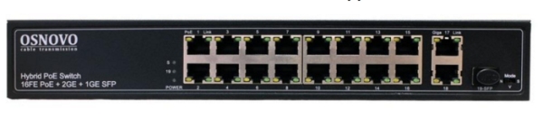 фото Коммутатор PoE OSNOVO SW-61621(300W) в Екатеринбурге