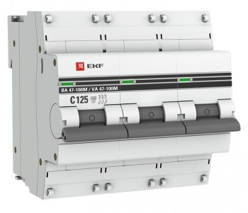 фото Автоматический выключатель  EKF mcb47100m-3-125C-pro в Красноярске