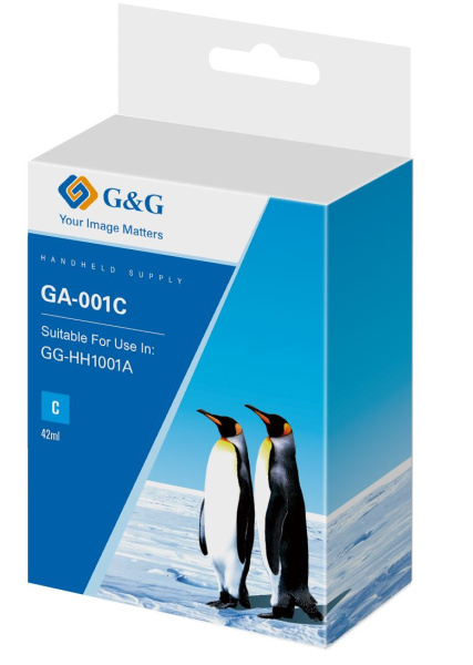 Изображение товара Картридж G&G GA-001C для струйных принтеров голубой цвет