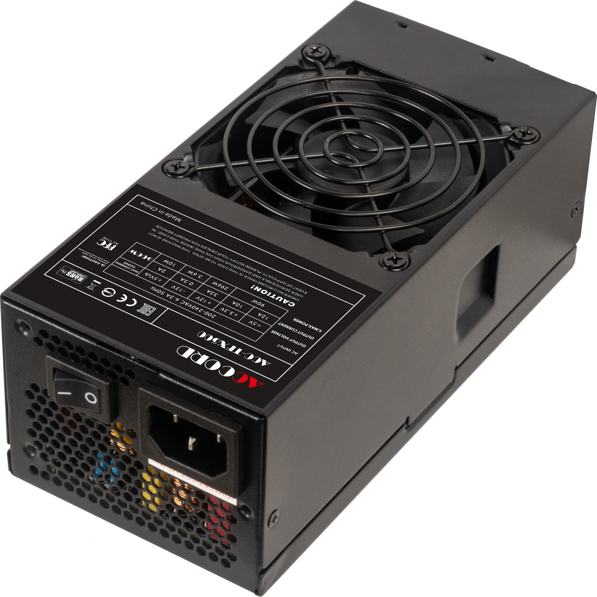 

Блок питания ACCORD ACC-TFX500 80+W TFX 500W, 80 PLUS WHITE, ACC-TFX500 80+W