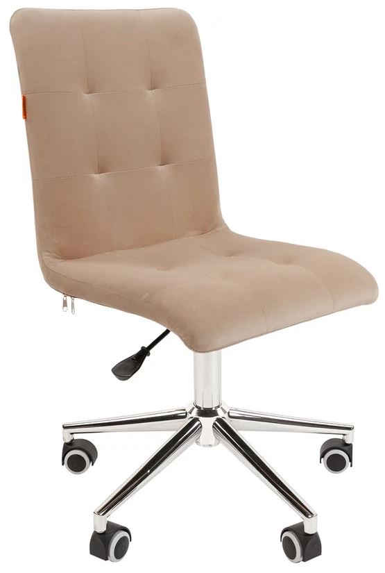 

Кресло офисное Chairman 030 хром 7105061 Россия ткань T-6 бежевый, хром, без подлокотников, 030 хром