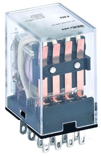 

Реле промежуточное DEKraft 23900DEK 4 конт. с LED инд. 5А 230В AC ПР-102, 23900DEK