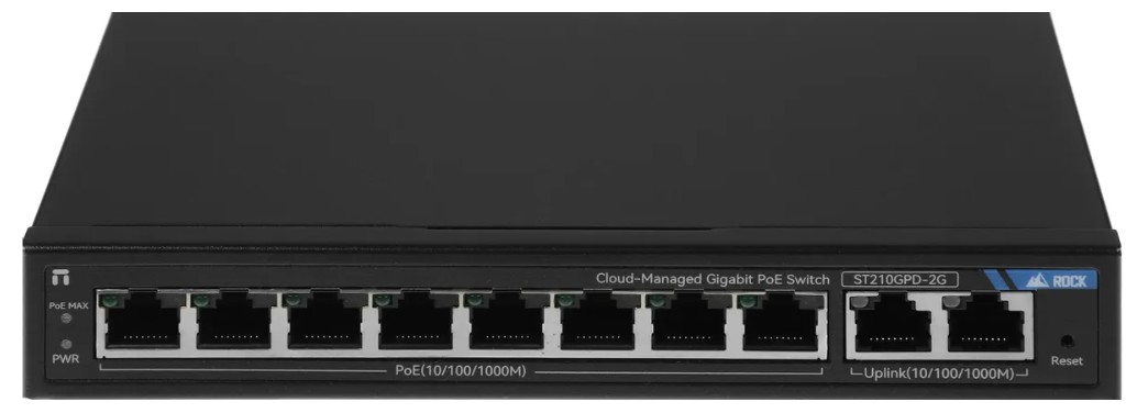 

Коммутатор Netis ST210GPD-2G (L2) 10x1Гбит/с, 8xPoE 117W настраиваемый, ST210GPD-2G