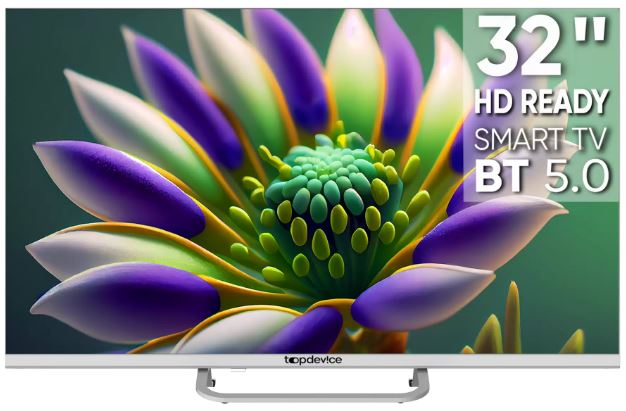 

Телевизор TopDevice TDTV32CS04H_WE 32"/HD/VA/Smart WildRed/1-8ГБ/BT/белый, TDTV32CS04H_WE