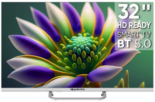 Изображение товара Телевизор TopDevice TDTV32CS04H_WE 32 дюймов, Smart TV Wi-Fi Bluetooth