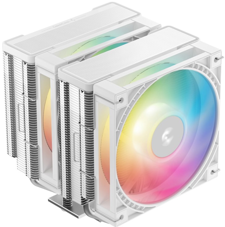 

Кулер Deepcool AG620 G2 WH LGA1954/1851/1700/AM5/AM4 (TDP 270W, 2*120mm, 500-2000rpm, 70.09CFM, 29.22dBa), AG620 G2 WH