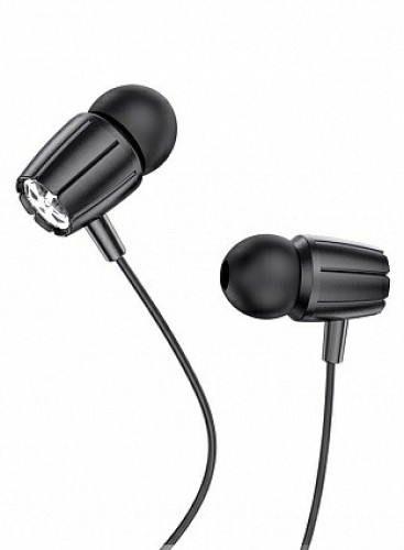Наушники Hoco M88 6931474754714 AUX разъём с МК длина 1.2м, цвет: черный (1/31/310)