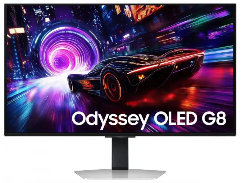 

Монитор 32" Samsung Odyssey OLED G8 LS32FG812SIXCI серебристый, 3840x2160, LED, 16:9, 0.03ms, 260cd/m2, 178гр/178гр, 240Hz, матовая HAS Piv FreeSync P, Odyssey OLED G8 LS32FG812SIXCI