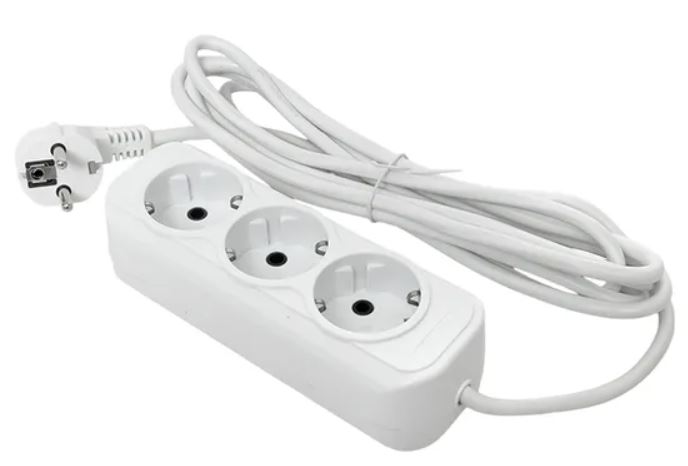 

Удлинитель EKF UBA16-310-3-05 "Эксперт" 3 гнезда 5 метров 16А/3,0кВт с заземлением ПВС 3х1 PROxima, UBA16-310-3-05