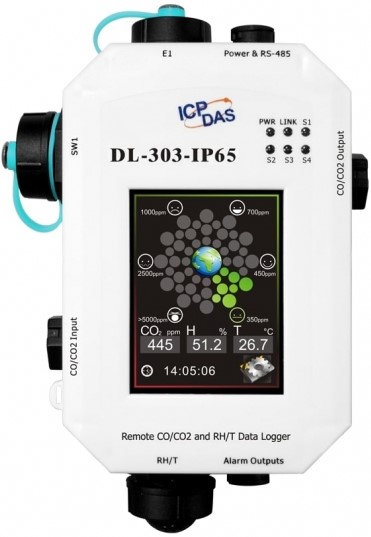

Датчик ICP DAS DL-303-IP65 CR влажности, точки росы и концентрации CO/CO2 с функцией регистрации данных, DL-303-IP65 CR