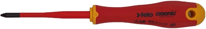 

Отвертка диэлектрическая Felo 41519290 PZ 1х80 E-Slim Ergonic, 41519290