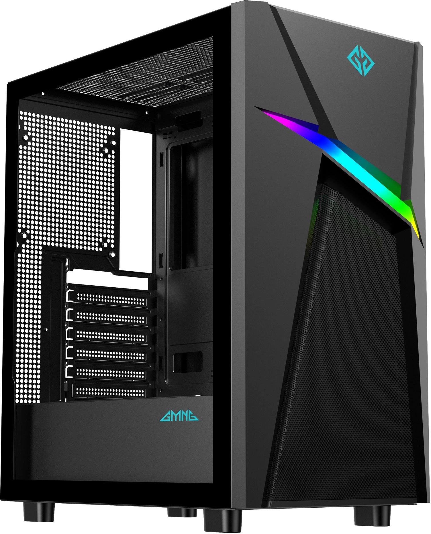 

Корпус ATX GMNG GG-CC103 черный, без БП, панель из закаленного стекла, 2*USB 2.0, USB 3.0, audio, GG-CC103