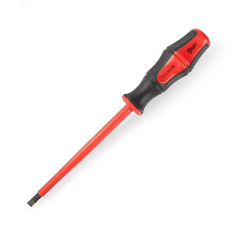 Изображение товара Диэлектрическая отвертка КВТ 102999 с изоляцией, SL6.5