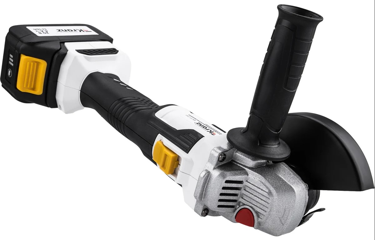 

Шлифовальная машина KRANZ KR-PT-250 угловая (УШМ, болгарка) аккумуляторная, 125 мм, 1 акк. х 4Ач, в кейсе, KR-PT-250