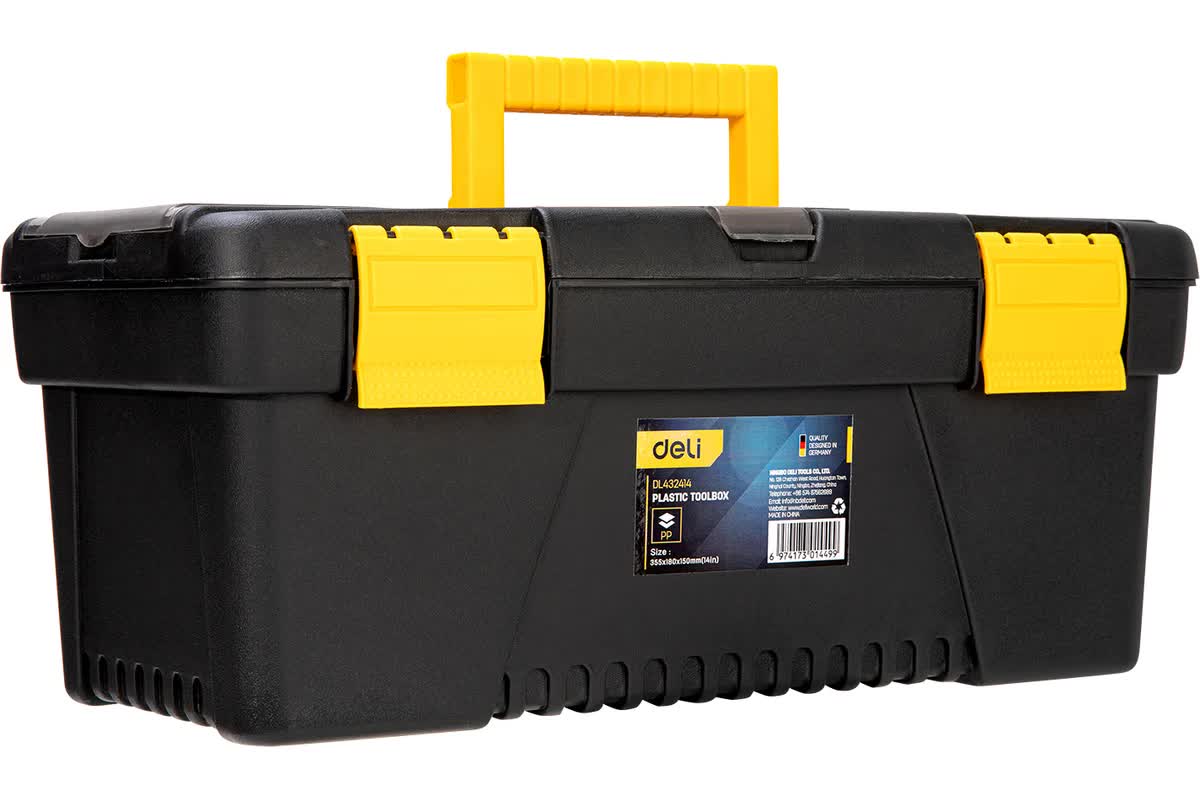

Ящик для инструментов Deli DL432414 355 х 180 х 150 мм, DL432414