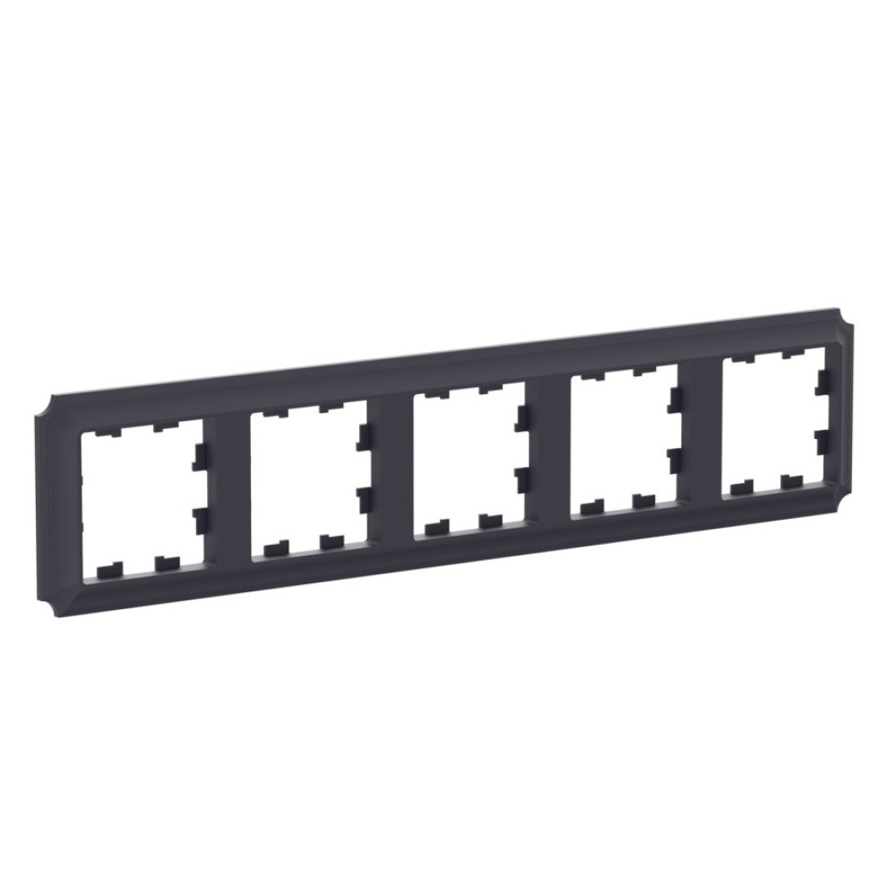 

Рамка пятерная Systeme Electric ATN101005 AtlasDesign ANTIQUE универсальная, Карбон, ATN101005