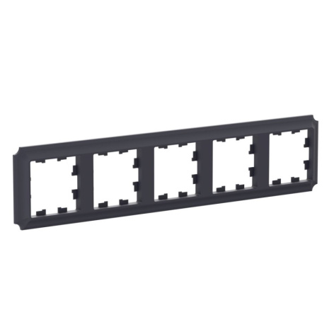 Изображение товара Рамка пятерная Systeme Electric ATN101005 карбон, крепление без винтов