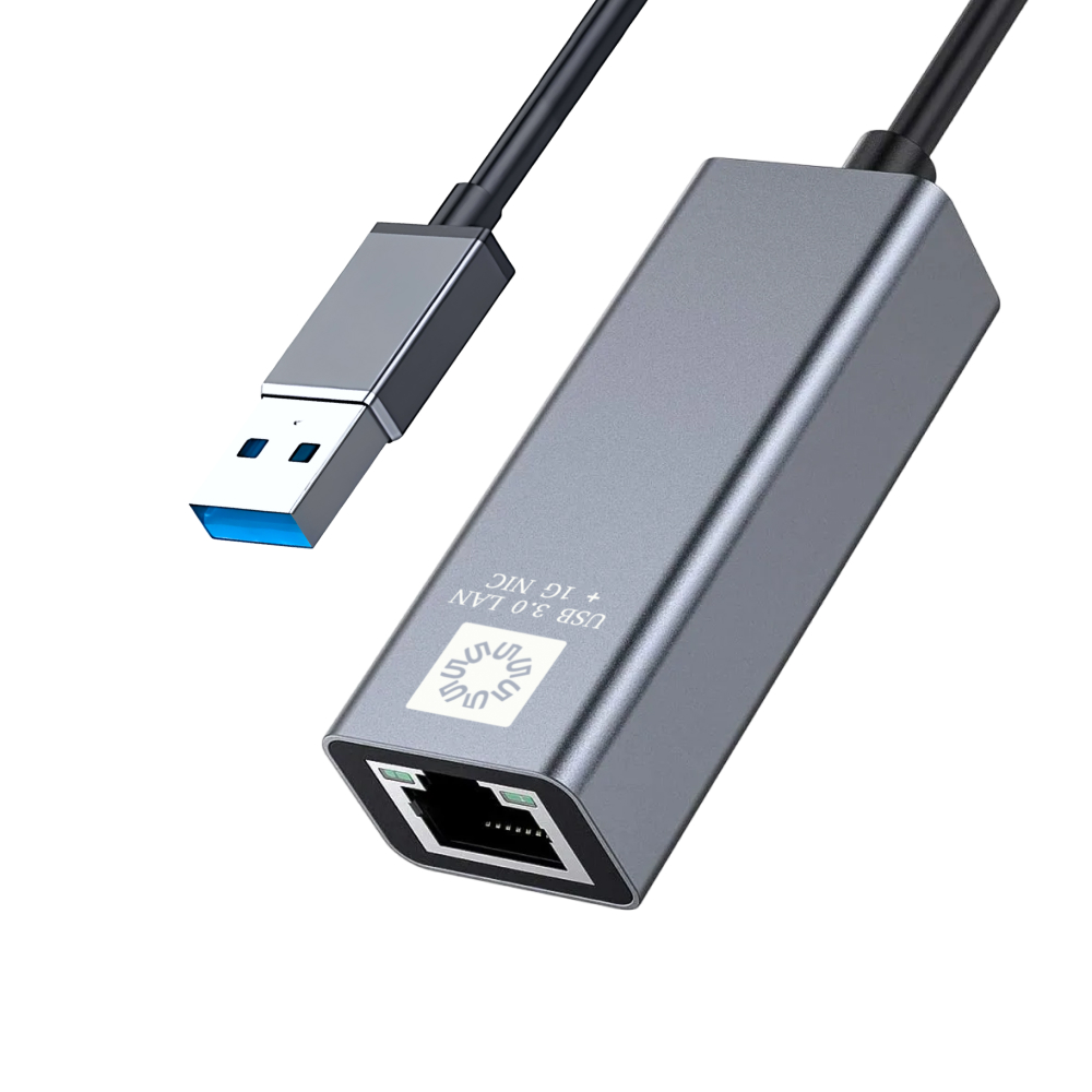 

Кабель-адаптер 5bites UA3-45-13BK USB3.0/RJ45 1G/AL/grey, UA3-45-13BK
