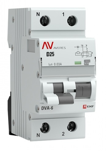 фото Автомат дифференциальный EKF rcbo6-1pn-25D-30-a-av в Перми