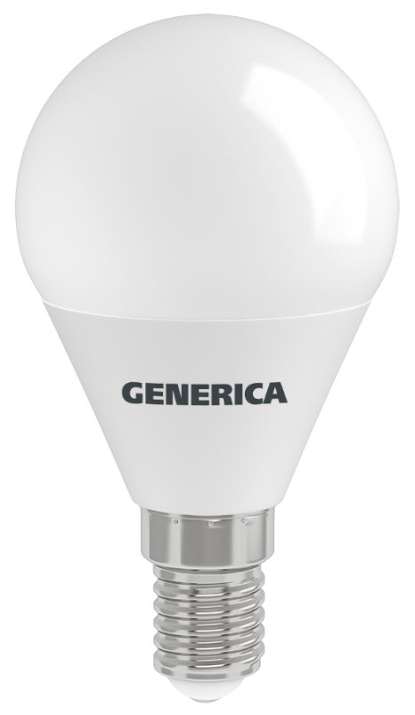 

Лампа светодиодная GENERICA LL-G45-12-230-65-E14-G G45 шар 12Вт 230В 6500К E14 (кратность 10шт), LL-G45-12-230-65-E14-G
