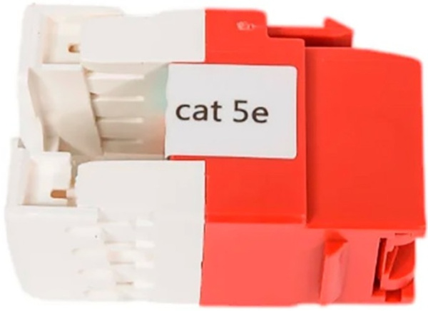 Изображение товара Модуль Lanmaster LAN-OK45U5E/180R-RD для неэкранированных телекоммуникационных розеток