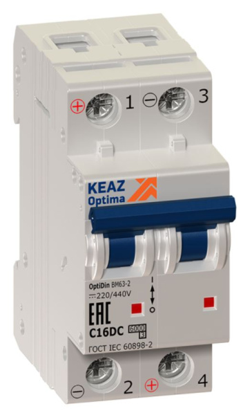 Изображение товара Автоматический выключатель КЭАЗ 261222 25 А 440 В