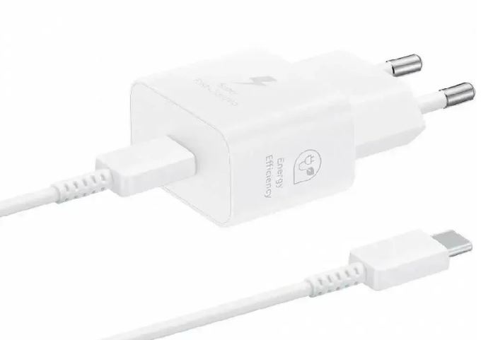 

Зарядное устройство сетевое Samsung EP-T2510 25W, Type-C, white + cable, EP-T2510