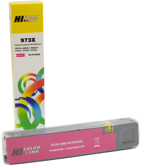 Изображение товара Картридж Hi-Black HB-F6T82AE для HP PW Pro477dw и 452dw