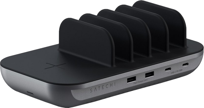

Зарядная станция Satechi ST-WCS5PM-EU cерая, USB 2 шт, USB C 2 шт., ST-WCS5PM-EU