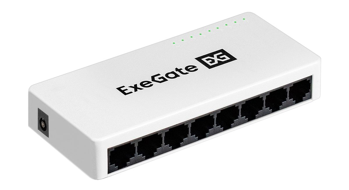 

Коммутатор неуправляемый Exegate EDES-1008C EX298686RUS 8-портовый UTP 10/100Mbps, EDES-1008C