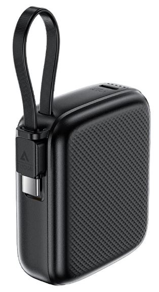 

Аккумулятор внешний портативный ACEFAST M15 с кабелем PdD22.5W Power Bank With Cable 10000Mah. Цвет: черный, M15