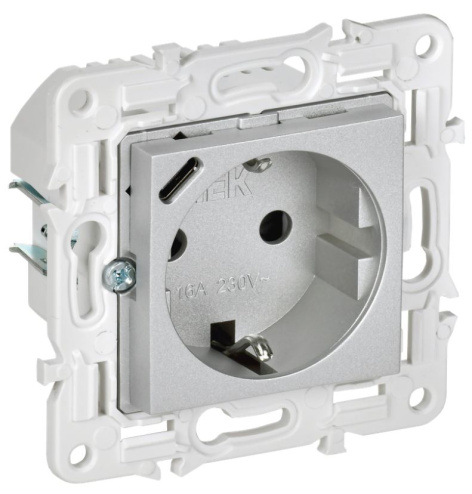 Изображение товара Розетка с заземлением IEK SK-R14-16-U14-018-K23 для безопасного электросоединения